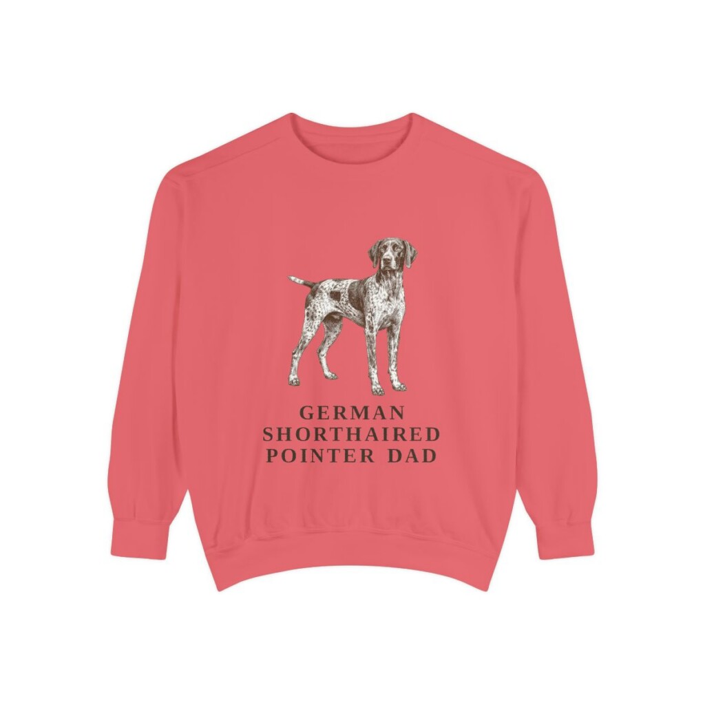 German Shorthaired Pointer Dad Sweatshirt, Watermelon, front view
