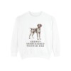 German Shorthaired Pointer Dad Sweatshirt, White, front view