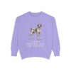 german-shorthaired-pointer-sweatshirt-humor-violet German Shorthaired Pointer Humor Sweatshirt, Violet, front view