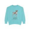 German Shorthaired Pointer Latin Sweatshirt, Chalky Mint, front view