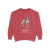 German Shorthaired Pointer Latin Sweatshirt, Crimson, front view