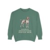 German Shorthaired Pointer Mom Sweatshirt, Light Green, front view