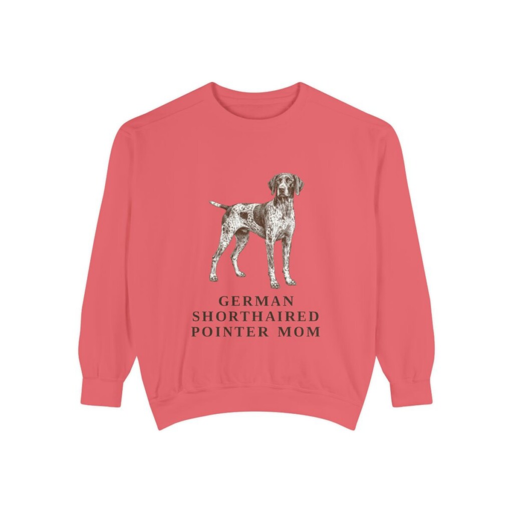 German Shorthaired Pointer Mom Sweatshirt, Watermelon, front view