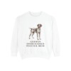 German Shorthaired Pointer Mom Sweatshirt, White, front view