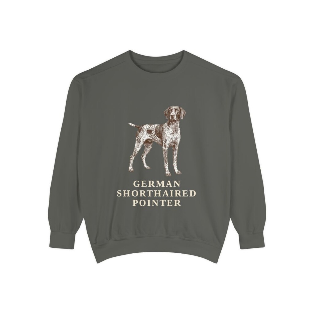german-shorthaired-pointer-sweatshirt-pepper German Shorthaired Pointer Sweatshirt, Pepper, front view