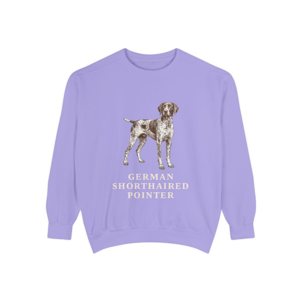 german-shorthaired-pointer-sweatshirt-violet German Shorthaired Pointer Sweatshirt, Violet, front view