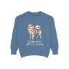 German Spitz Dad Sweatshirt, Blue Jean, front view