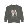 German Spitz Dad Sweatshirt, Pepper, front view