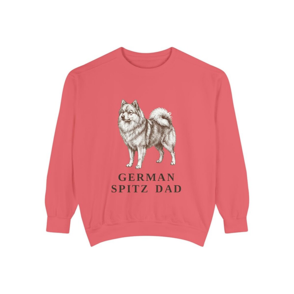 German Spitz Dad Sweatshirt, Watermelon, front view
