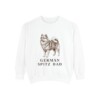 German Spitz Dad Sweatshirt, White, front view
