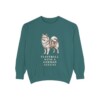 german-spitz-sweatshirt-humor-blue-spruce German Spitz Humor Sweatshirt, Blue Spruce, front view