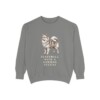 german-spitz-sweatshirt-humor-grey German Spitz Humor Sweatshirt, Grey, front view