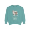 german-spitz-sweatshirt-humor-seafoam German Spitz Humor Sweatshirt, Seafoam, front view