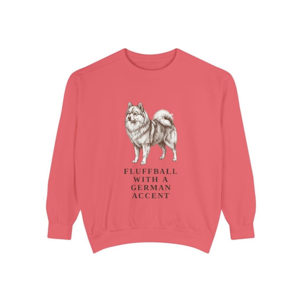 german-spitz-sweatshirt-humor-watermelon German Spitz Humor Sweatshirt, Watermelon, front view