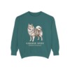 German Spitz Latin Sweatshirt, Blue Spruce, front view