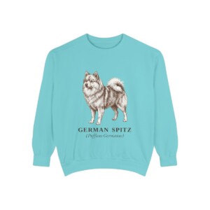 German Spitz Latin Sweatshirt, Chalky Mint, front view