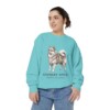 German Spitz Latin Sweatshirt, Chalky Mint, person 2 front