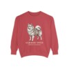 German Spitz Latin Sweatshirt, Crimson, front view