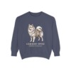 German Spitz Latin Sweatshirt, Denim, front view