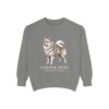 German Spitz Latin Sweatshirt, Grey, front view