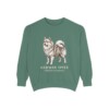 German Spitz Latin Sweatshirt, Light Green, front view