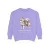 German Spitz Latin Sweatshirt, Violet, front view