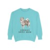 German Spitz Mom Sweatshirt, Chalky Mint, front view