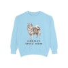 German Spitz Mom Sweatshirt, Chambray, front view