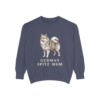 German Spitz Mom Sweatshirt, Denim, front view