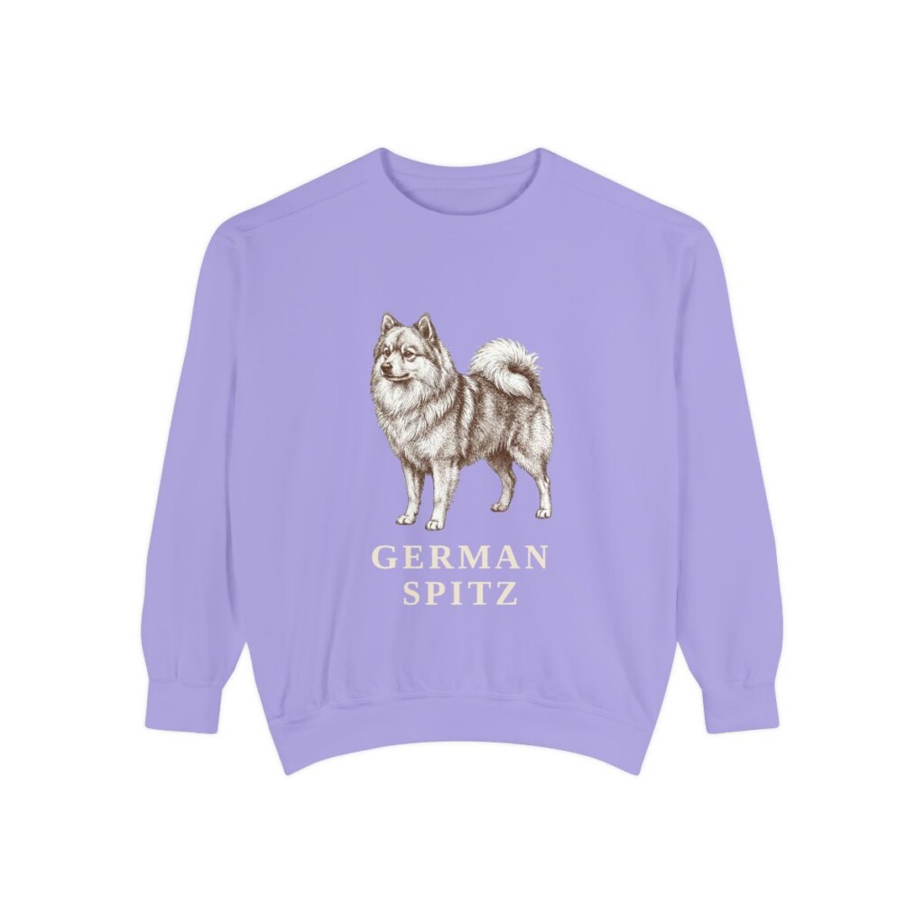German Spitz Sweatshirt, Violet, front view