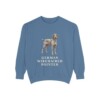 German Wirehaired Pointer Sweatshirt, Blue Jean, front view