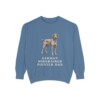 German Wirehaired Pointer Dad Sweatshirt, Blue Jean, front view