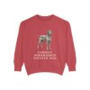 German Wirehaired Pointer Dad Sweatshirt, Crimson, front view