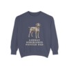 German Wirehaired Pointer Dad Sweatshirt, Denim, front view