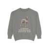 German Wirehaired Pointer Dad Sweatshirt, Grey, front view