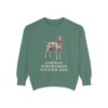 German Wirehaired Pointer Dad Sweatshirt, Light Green, front view