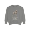 German Wirehaired Pointer Humor Sweatshirt, Grey, front view