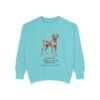 german-wirehaired-pointer-sweatshirt-latin-chalky-mint German Wirehaired Pointer Latin Sweatshirt, Chalky Mint, front view