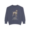 german-wirehaired-pointer-sweatshirt-latin-denim German Wirehaired Pointer Latin Sweatshirt, Denim, front view