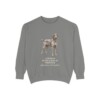 german-wirehaired-pointer-sweatshirt-latin-grey German Wirehaired Pointer Latin Sweatshirt, Grey, front view
