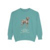 german-wirehaired-pointer-sweatshirt-latin-seafoam German Wirehaired Pointer Latin Sweatshirt, Seafoam, front view