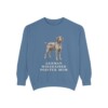 German Wirehaired Pointer Mom Sweatshirt, Blue Jean, front view