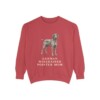 German Wirehaired Pointer Mom Sweatshirt, Crimson, front view