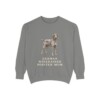 German Wirehaired Pointer Mom Sweatshirt, Grey, front view