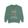 German Wirehaired Pointer Mom Sweatshirt, Light Green, front view