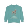 German Wirehaired Pointer Mom Sweatshirt, Seafoam, front view