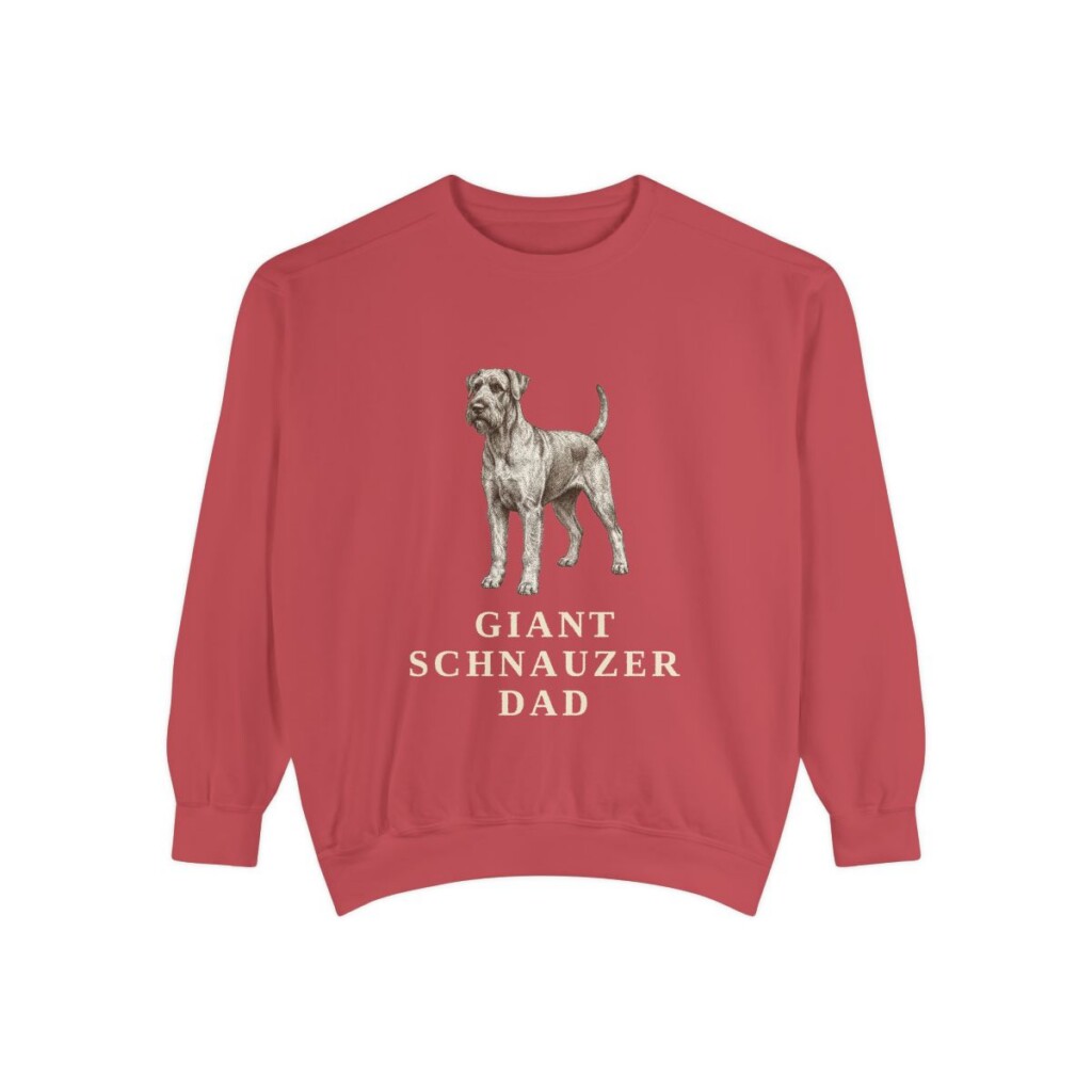 Giant Schnauzer Dad Sweatshirt, Crimson, front view