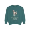 Giant Schnauzer Humor Sweatshirt, Blue Spruce, front view