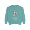 Giant Schnauzer Humor Sweatshirt, Seafoam, front view