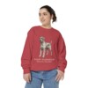 Giant Schnauzer Latin Sweatshirt, Crimson, person 2 front